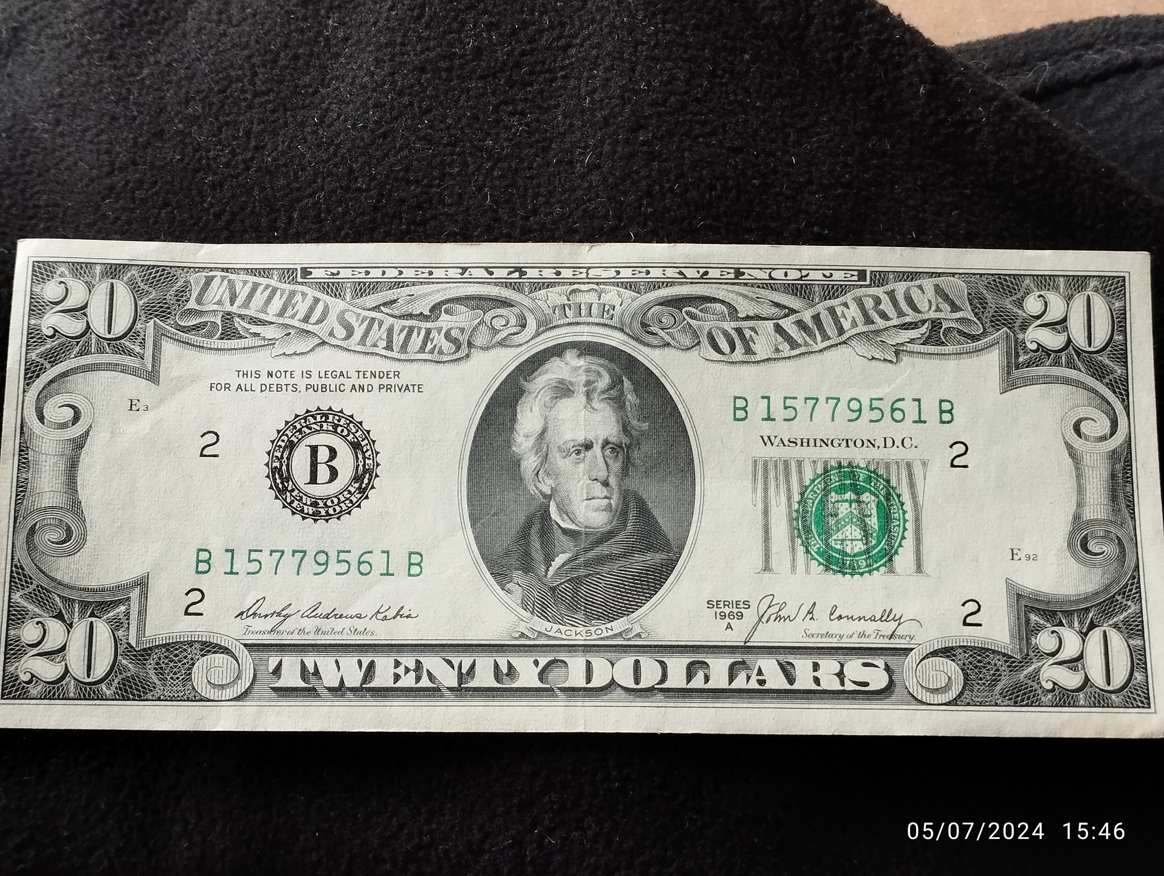 BILLETE DE DOLLAR AUTENTICO -a