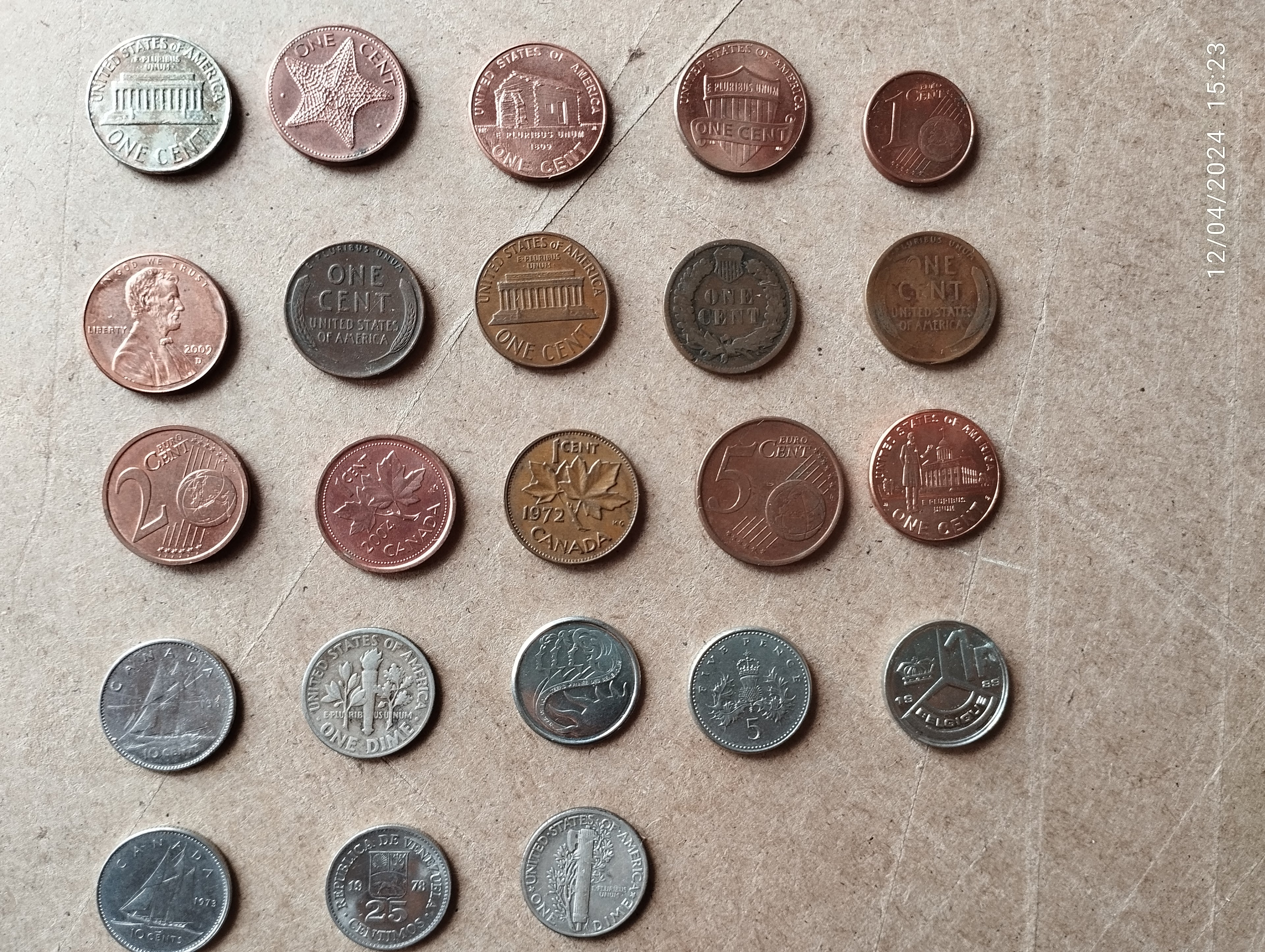CENTAVO DE DOLLAR AMERICANO -012L