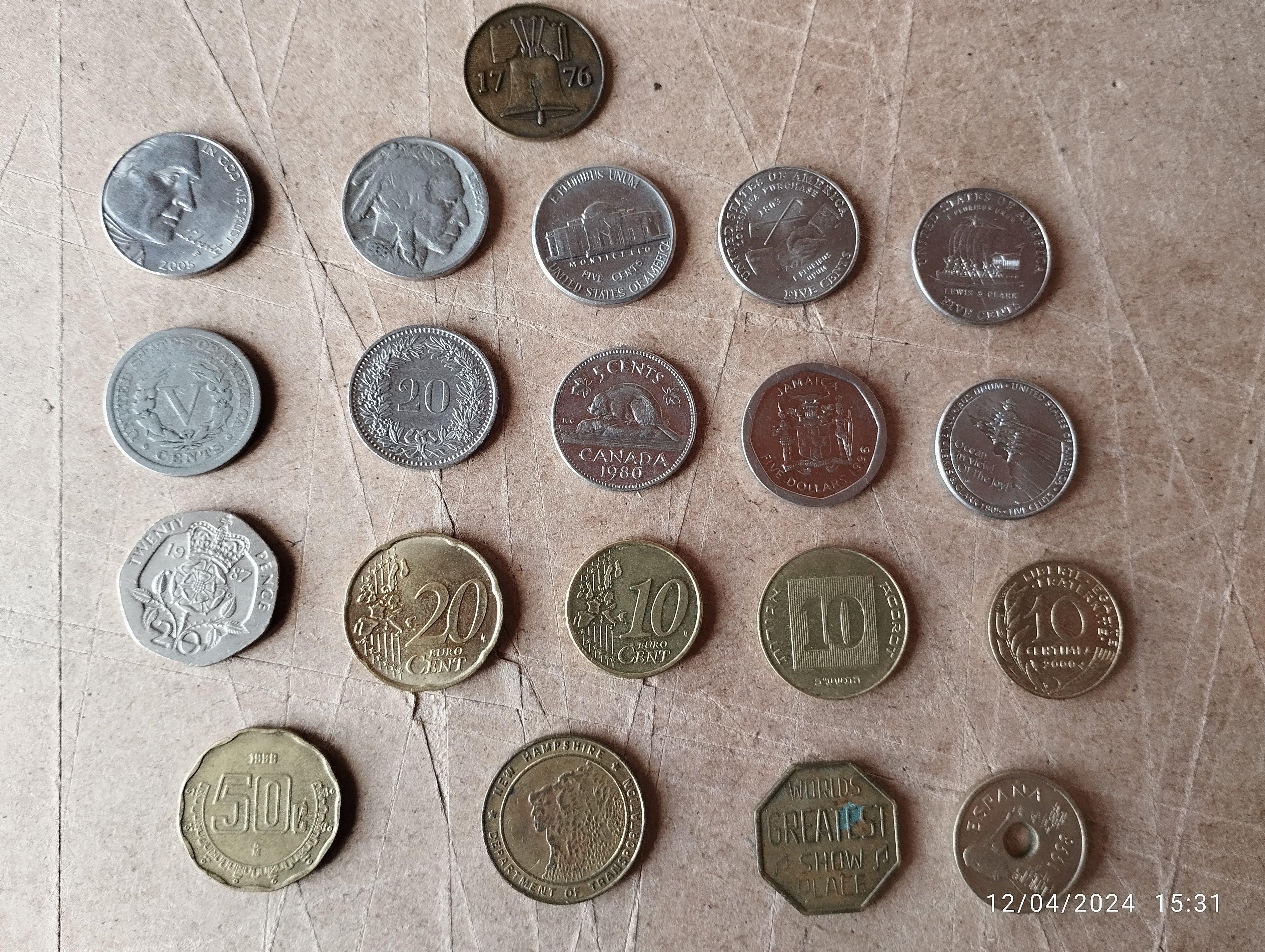 CENTAVO DE DOLLAR AMERICANO -022U