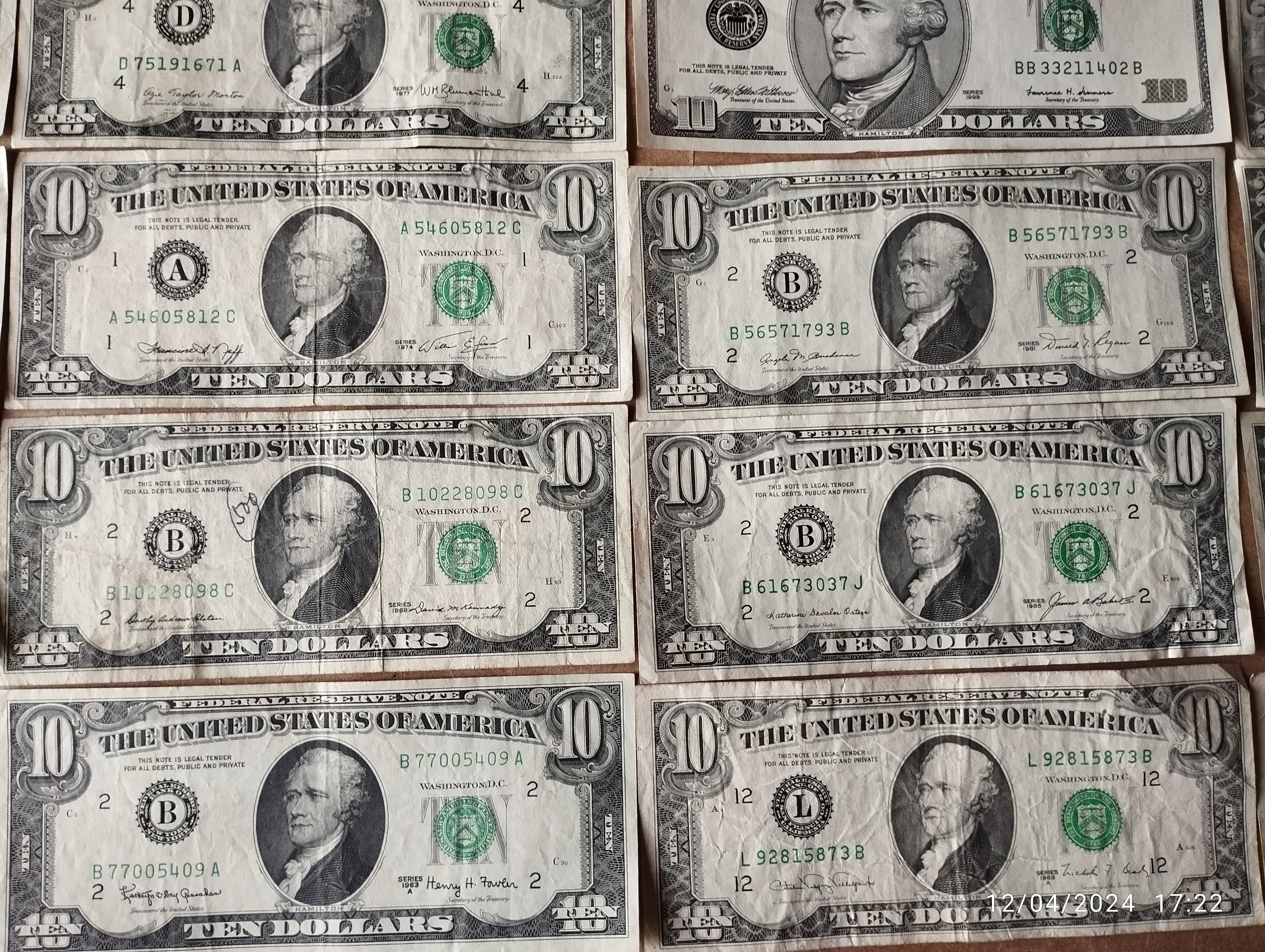 BILLETE DE DOLLAR AUTENTICA -h