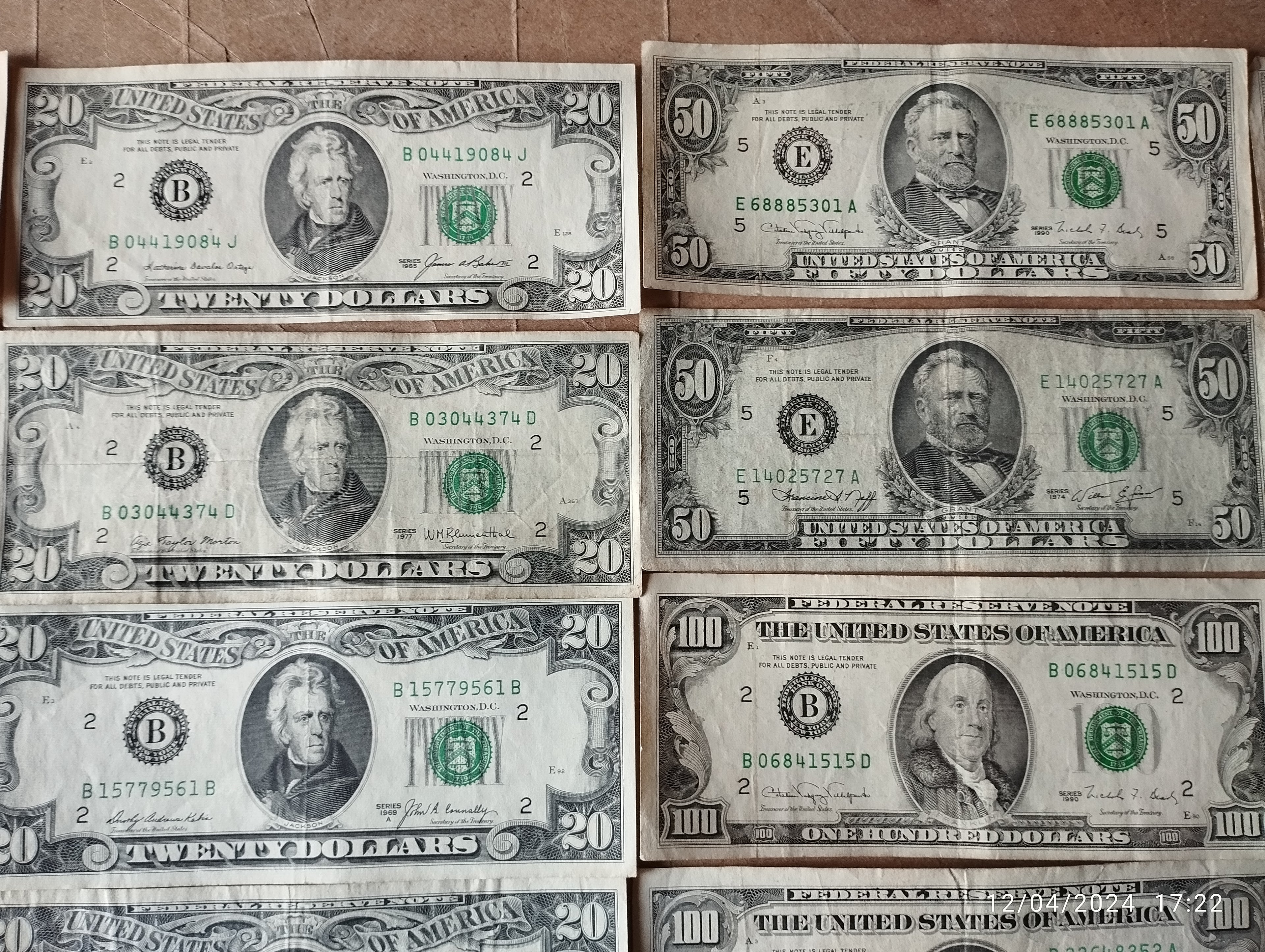 BILLETE DE DOLLAR AUTENTICA -h