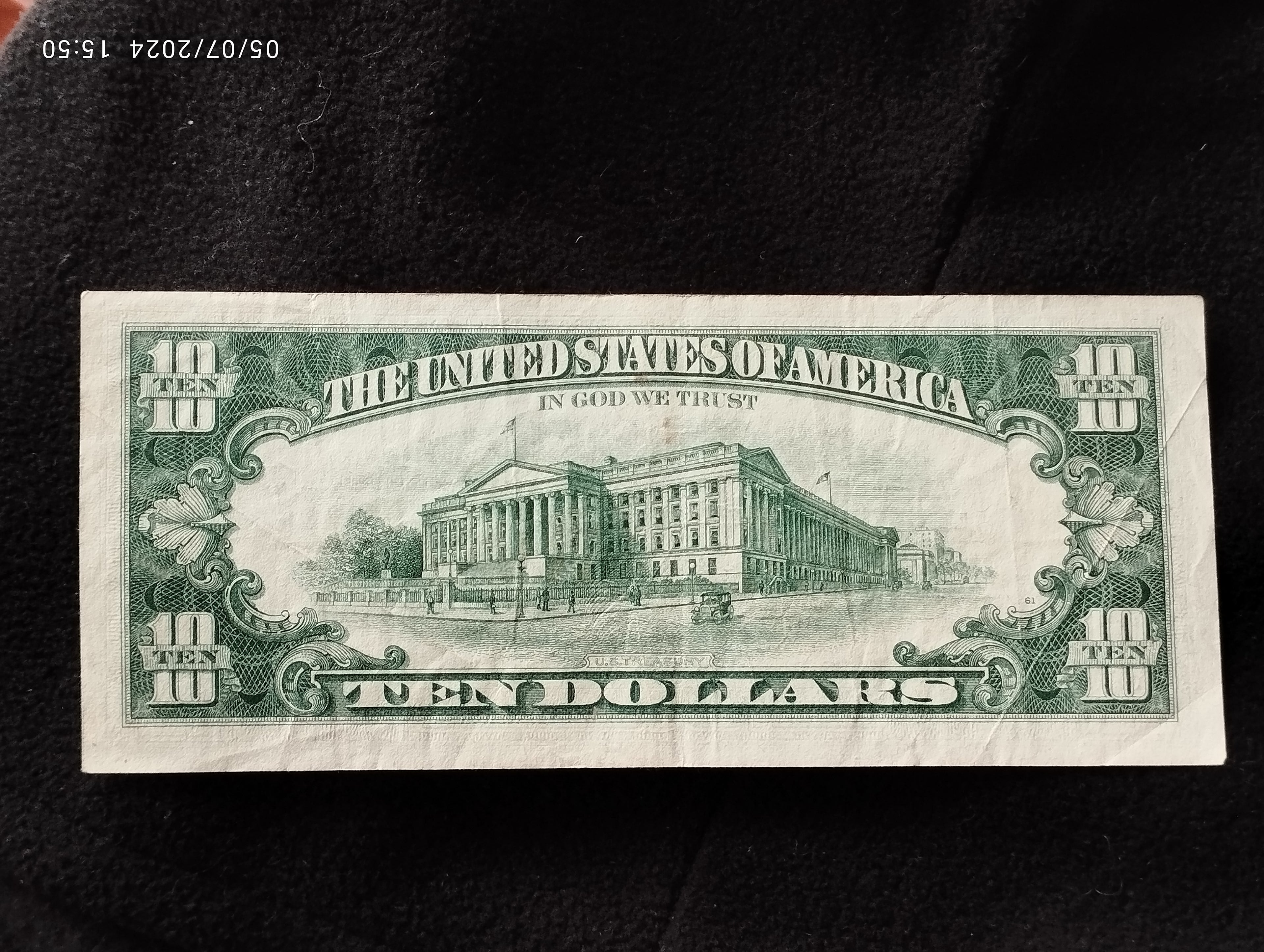 BILLETE DE DOLLAR AUTENTICO -f