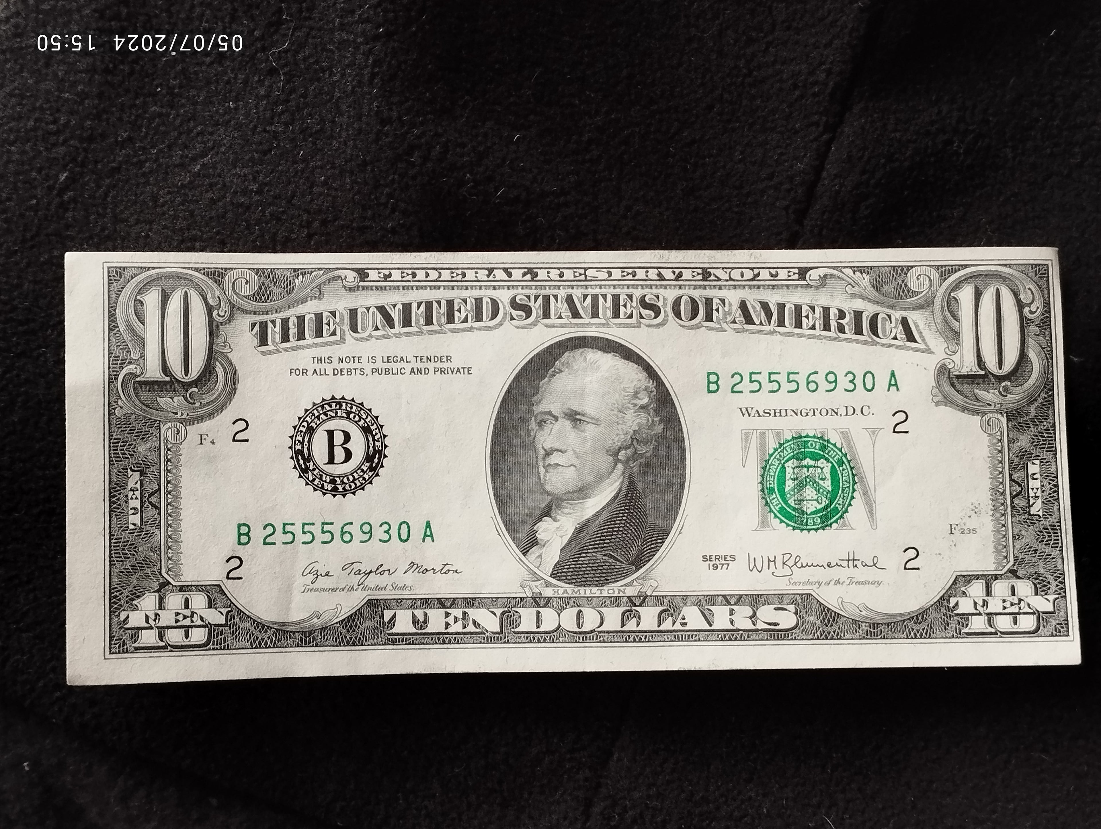 BILLETE DE DOLLAR AUTENTICA -h