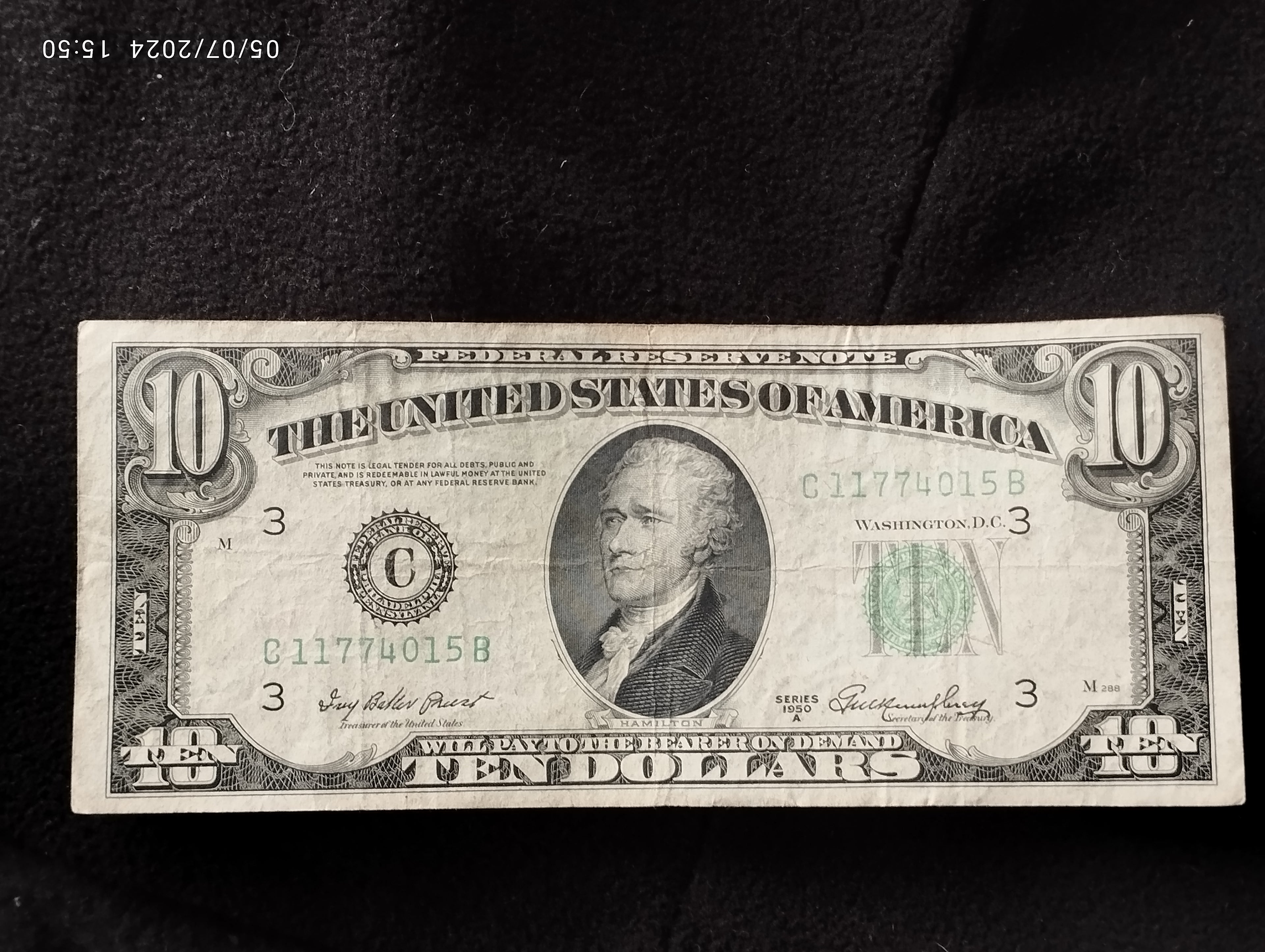BILLETE DE DOLLAR AUTENTICO -j