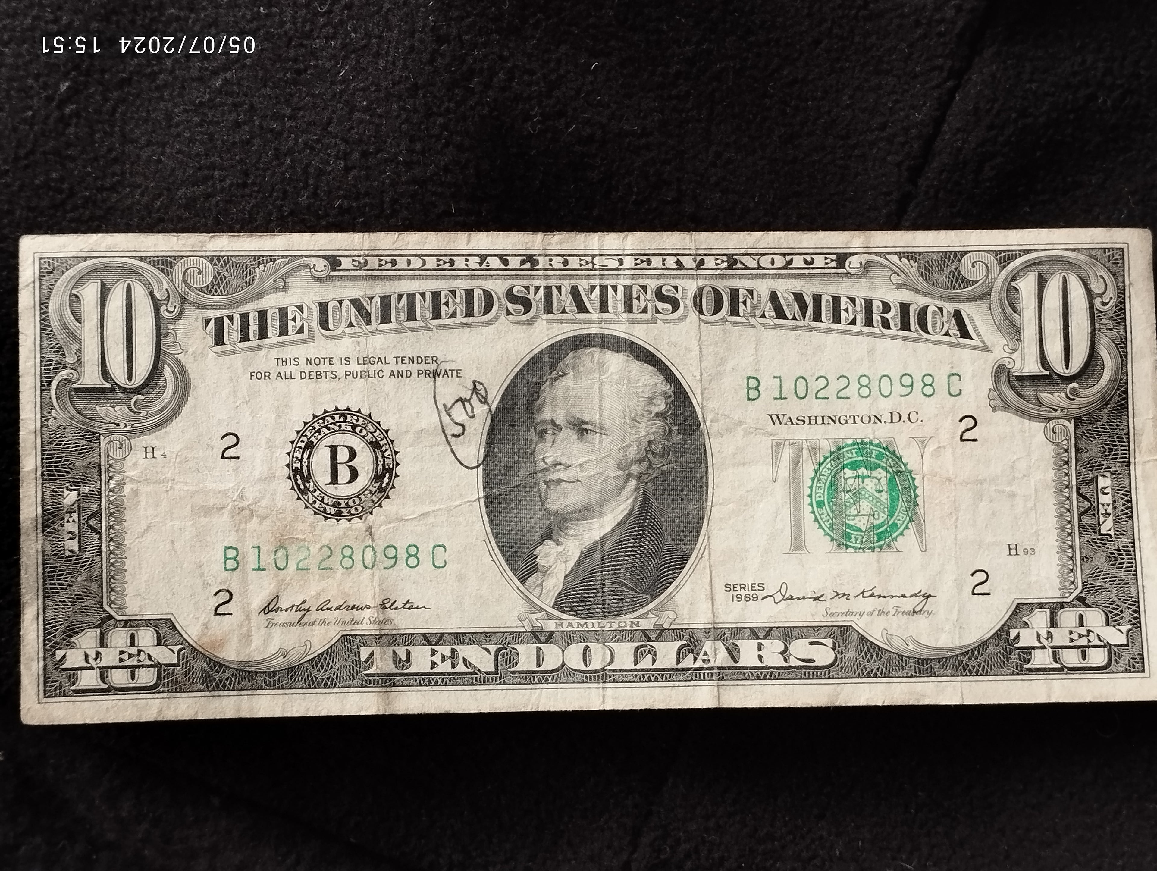 BILLETE DE DOLLAR AUTENTICO - k