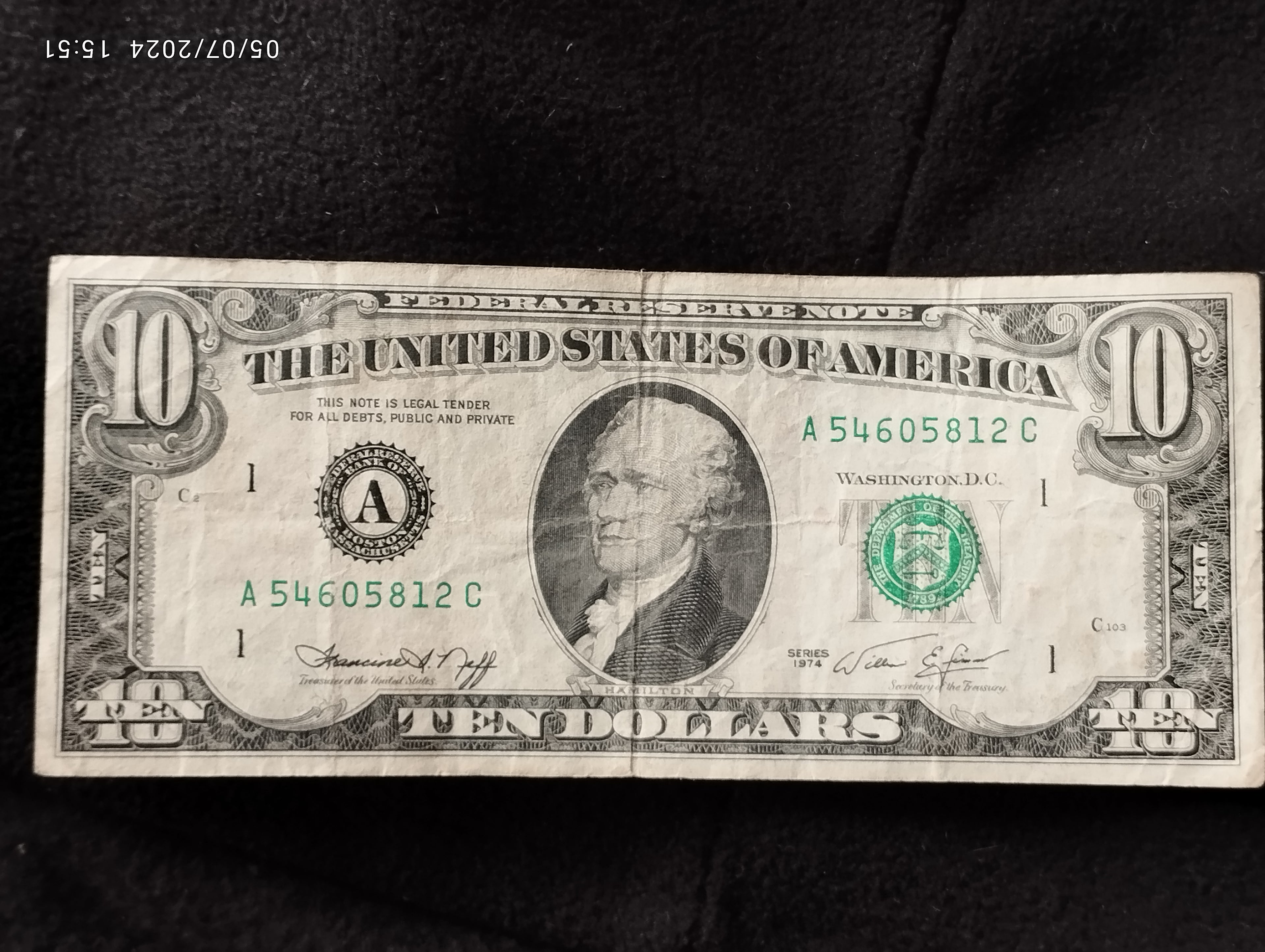 BILLETE DE DOLLAR AUTENTICO -l