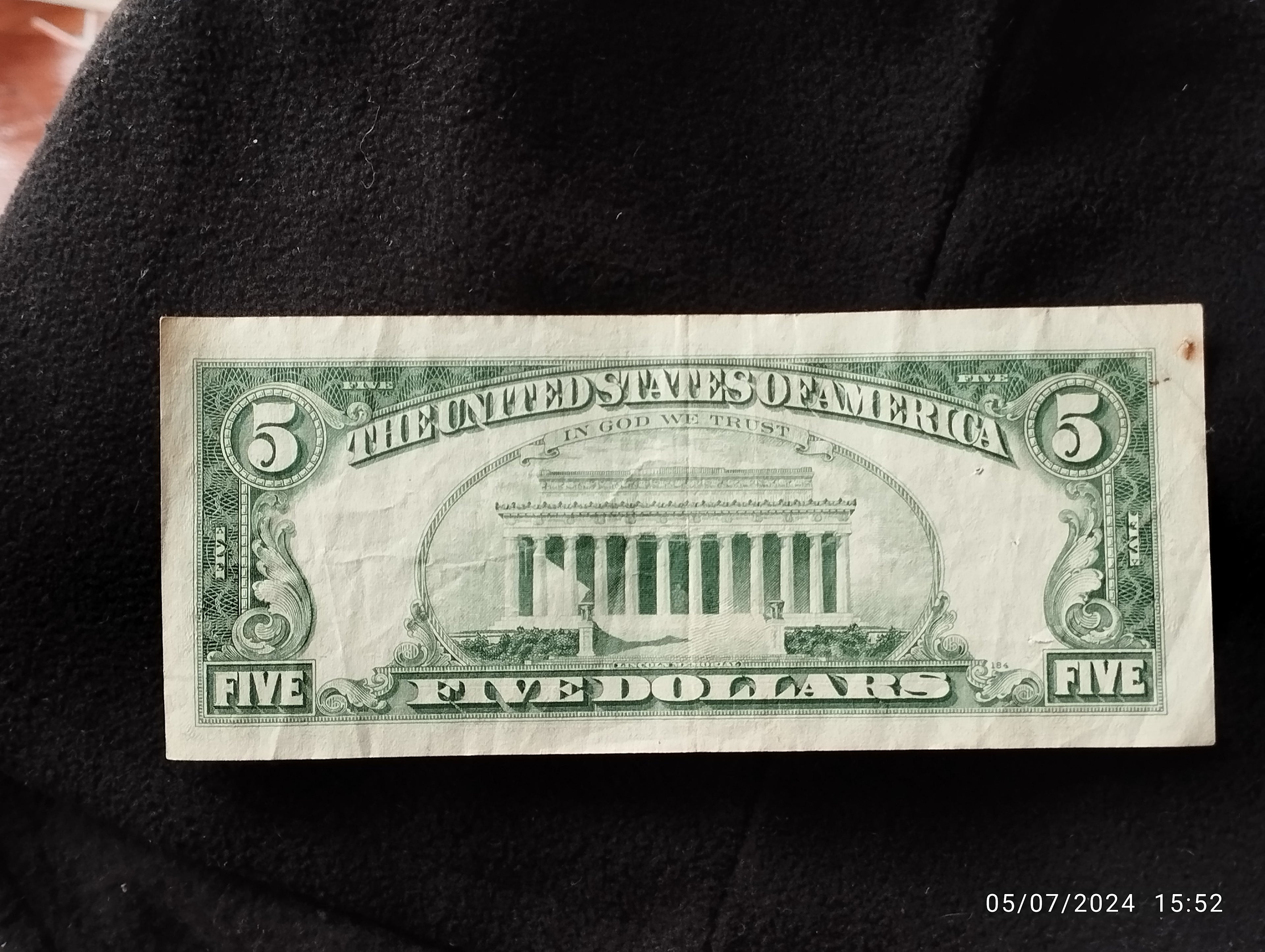 BILLETE DE DOLLAR AUTENTICO -n